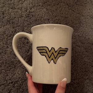 Wonder Woman Gold and White Mug